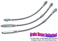 Inoxydable Frein Tuyau Set Chevrolet Impala 1967 1968 - Avant Disque