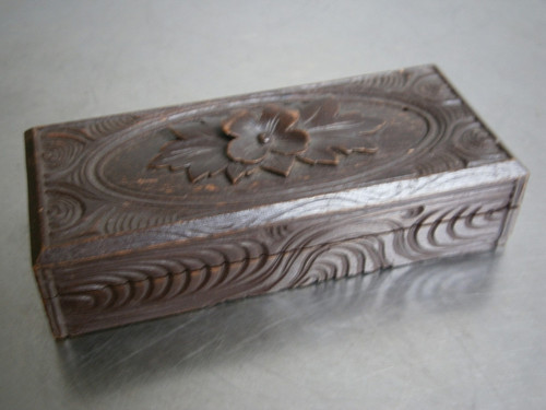 Boite timbres 1900 bois - à,
