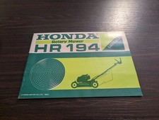 Genuine Honda Rotary Mower Owner's Manual HR194 31VA5030