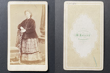Keller, Augsburg, young woman in Scottish skirt and velvet jacket, circa 1865 