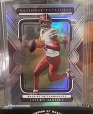 JAYDEN DANIELS 2024 NATIONAL TREASURES ROOKIE PREMIUM SILVER RC /35 Q4600