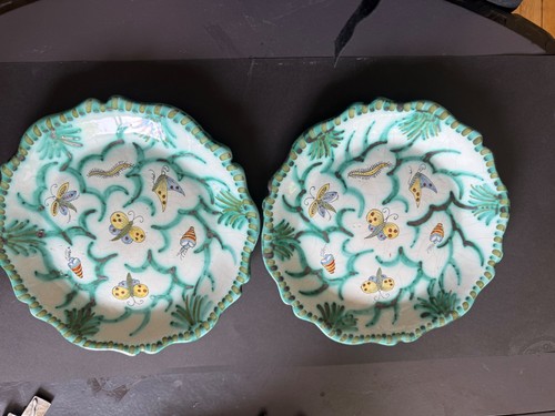 Assiettes anciennes faïence - assiettes,