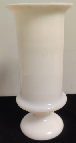 Antique hand blown - blown, white
