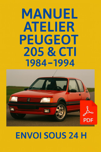Manuel atelier peugeot 205 gti - peugeot,