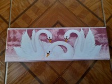 Set 3 - 30.5cm x 10.2cm Tuile Bordure Vieux Antique Vintage 1990s en Céramique