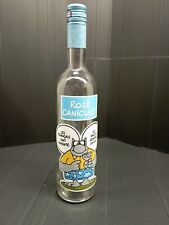 Empty bottle illustrated by the famous cat character, by Philippe GELUCK