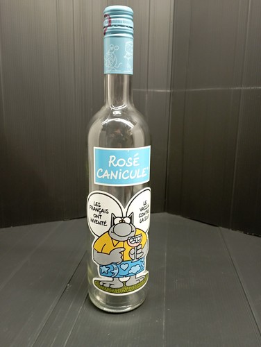 Bouteille vide illustrée par
