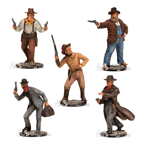 Lot figurines cowboys - 5,