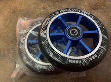 GRAVITI One Pair 110mm Pro Stunt Scooter Wheels w/ ABEC-9 Bearing CNC Metal Core
