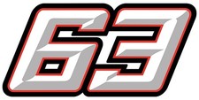 STICKER NUMERO 63 STYLE MARQUE