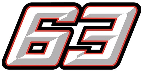 Sticker numero style - numero, marque