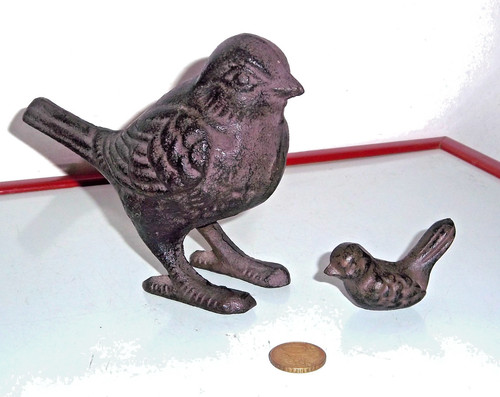 Oiseau moineau fonte et - en,