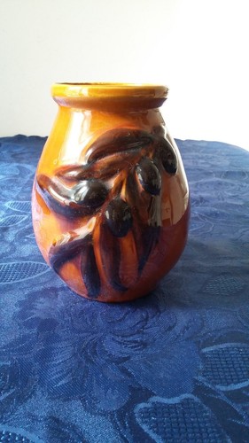 Old olive pot provencal vase - old,