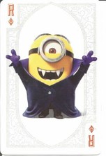 CARTE A JOUER CARREFOUR 2015 LA MECHANTE COLLECTION LES MINIONS ROI DE CARREAU