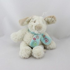 Doudou musical chien blanc