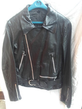 Blouson Cuir Noir Motard Style