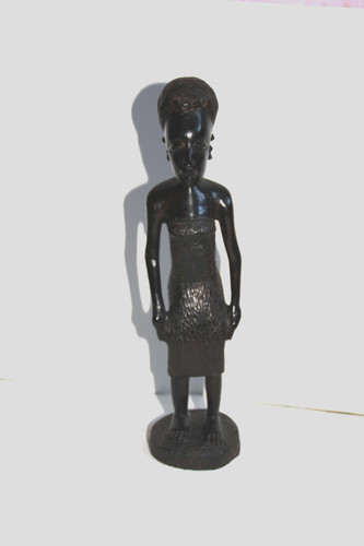 Statuette africaine ébène - statuette,