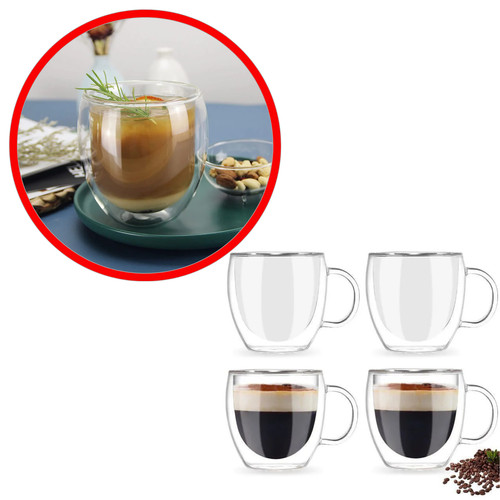 Lot tasses café verre - de,