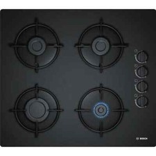 BOSCH Plaque de cuisson gaz 4 foyers 7400W L56 x P48cm Revêtement verre trempé 