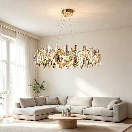 Lustre cristal éclairage - en,
