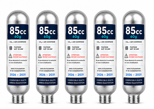 Pack cartouches co2 85cc - de,