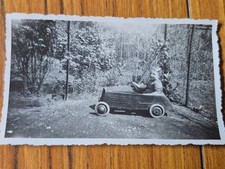 ANTIQUE PHOTOGRAPH CHILD PEDAL CAR TOY