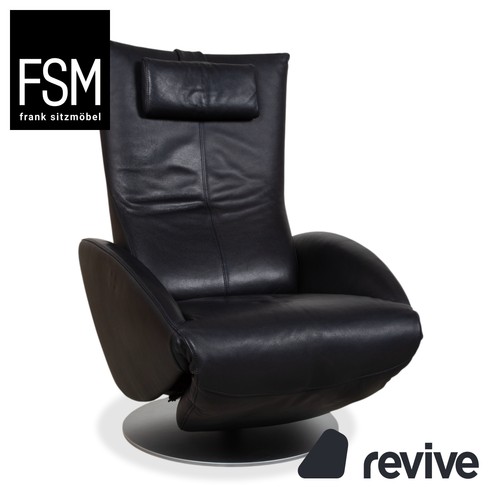 Fsm mate fauteuil cuir noir - fsm,