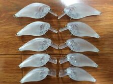 10pcs Silent  Square Bill Unpainted Crankbait Fishing Lure 2 3/4Inch Blank lures