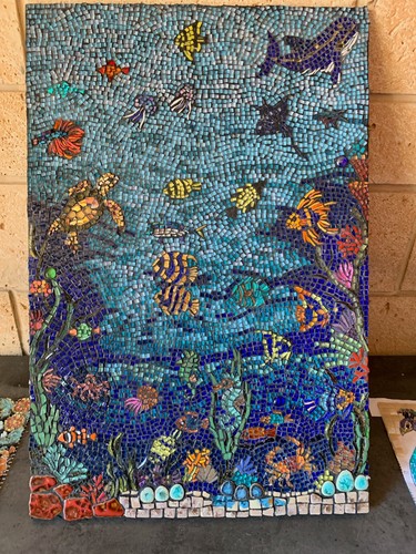 Tableau mosaique de - ,