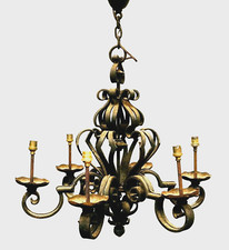 lustre louis XV en fonte de