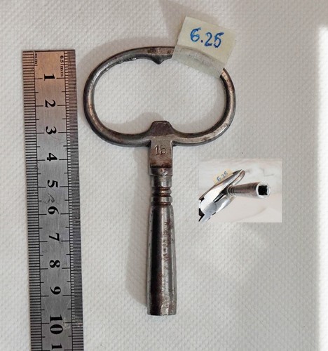 Carré clé horloge en - 6.25, mm