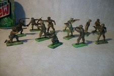#3 Lot of 12~ Britains ltd. "Deetail" Metal Toy Soldiers/Rare 1971 England Made