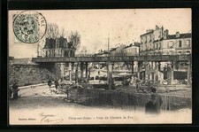 Old postcard Vitry-sur-Seine, Pont du Chemin de Fer 1903 