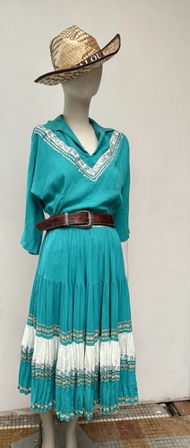 Mexican vintage robe midi - vintage,