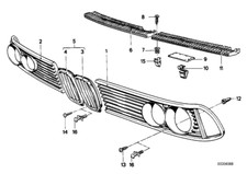 Neuf NOS BMW E23 733i 735i 745i Phares Grilles 1976-1983