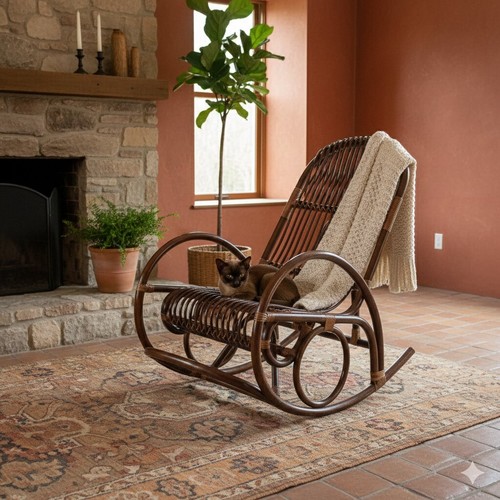 Fauteuil bascule vintage - fauteuil,