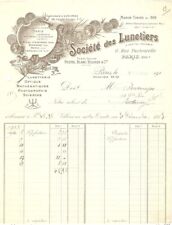 Antique Invoice Sté DES LUNETIERS - VERS PARTHENAY - OPTICAL PHOTO BEZEL 1913