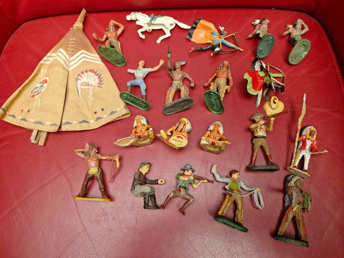 Lot elastolin indians - lot, &
