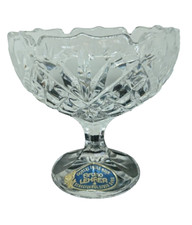 Hand Cut Crystal Ice Cup Standing by Bruno Lehrer Crystal DABO