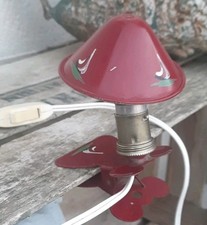 PETITE LAMPE SPOT À PINCE CHAMPIGNON  VEILLEUSE EN MÉTAL VINTAGE 