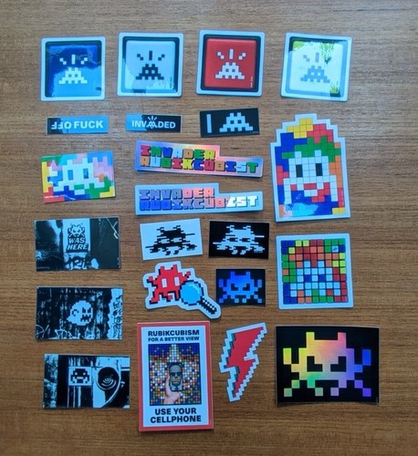 Invader mima 2022 - invader, stickers