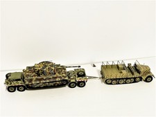 RARE CHAR TIGRE+REMORQUE PORTE CHAR + SDKFZ 9 FAMO - ATLAS -1/43-EDITION LIMITÉE