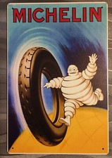 Plaque métal tôle MICHELIN