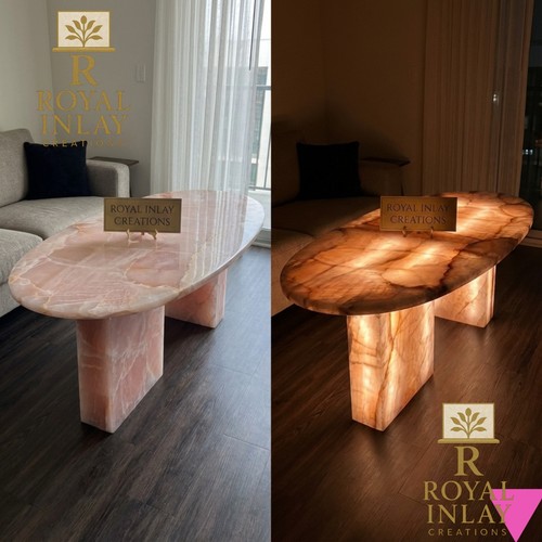 Table basse ovale - table,