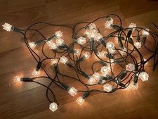 Vintage 80’s Sapin Guirlande Électrique Lumineuse Diamants 50 Lampes Déco NOËL