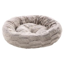 Coussin rond élégance gris