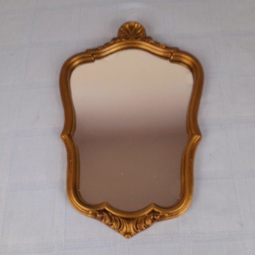 Ancien miroir mural bois doré
