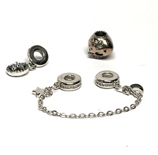 Charm PANDORA Lot de 3 breloques Argent