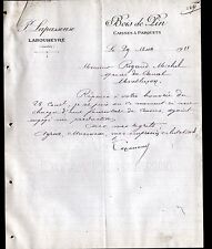 LABOUHEYRE (40) SAWMILL / WOOD, BOXES & PARQUET FLOORS ""P. LAPASOUSE"" in 1911