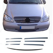 Convient pour Mercedes Vito Viano W639 2004-2010 Grille avant chromée 7 pièce...